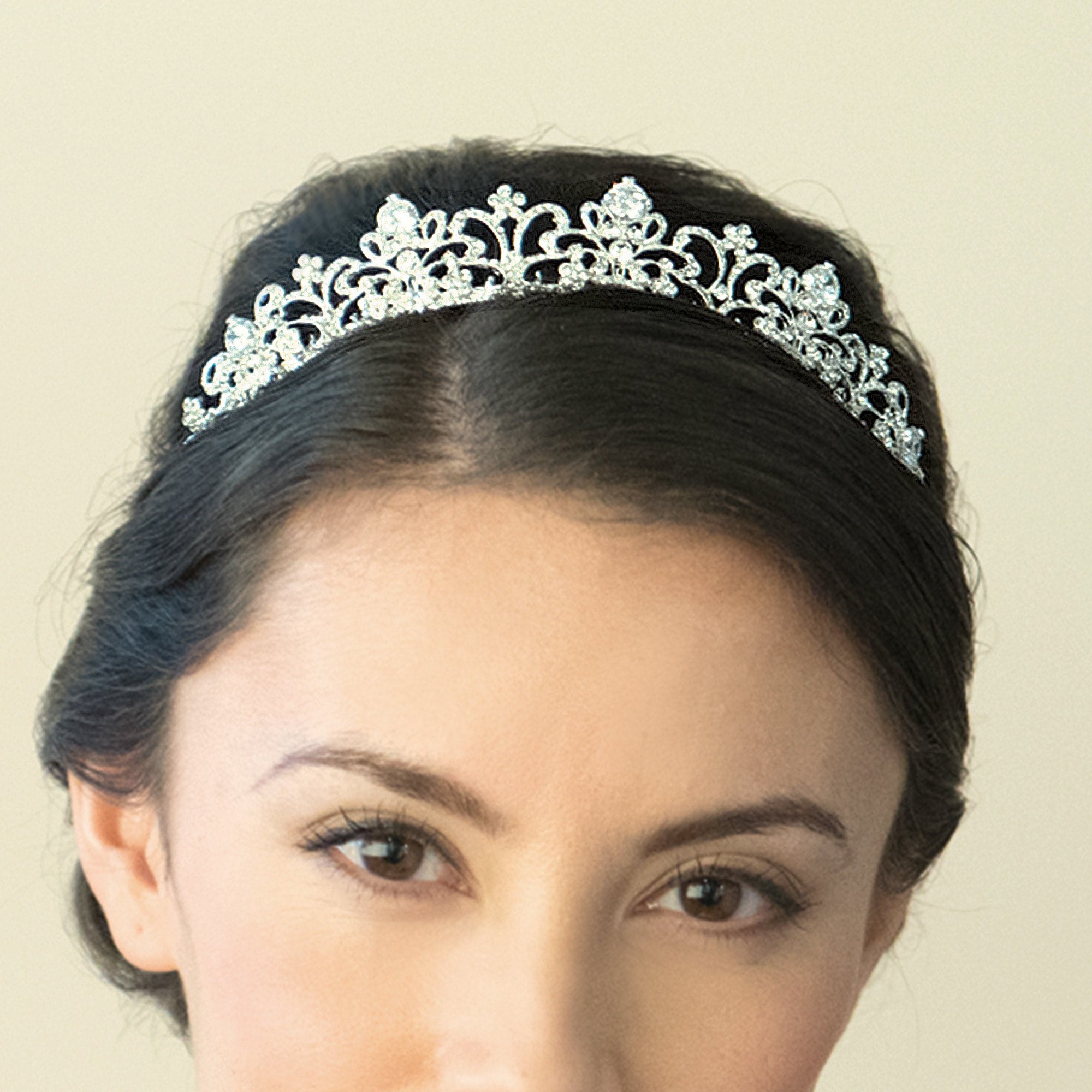IVORY&Co ALYSSA SILVER CRYSTAL TIARA | bellefleur wedding